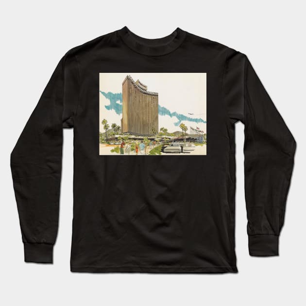 International Hotel Las Vegas Long Sleeve T-Shirt by The Elvis Pawn Shop